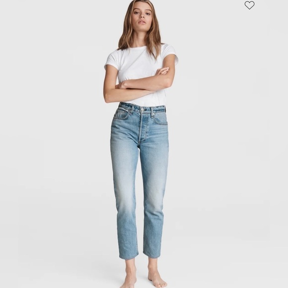 Rag & Bone Nina High Rise Tulip Ankle Cigarette Jeans Size 28 - Picture 2 of 16